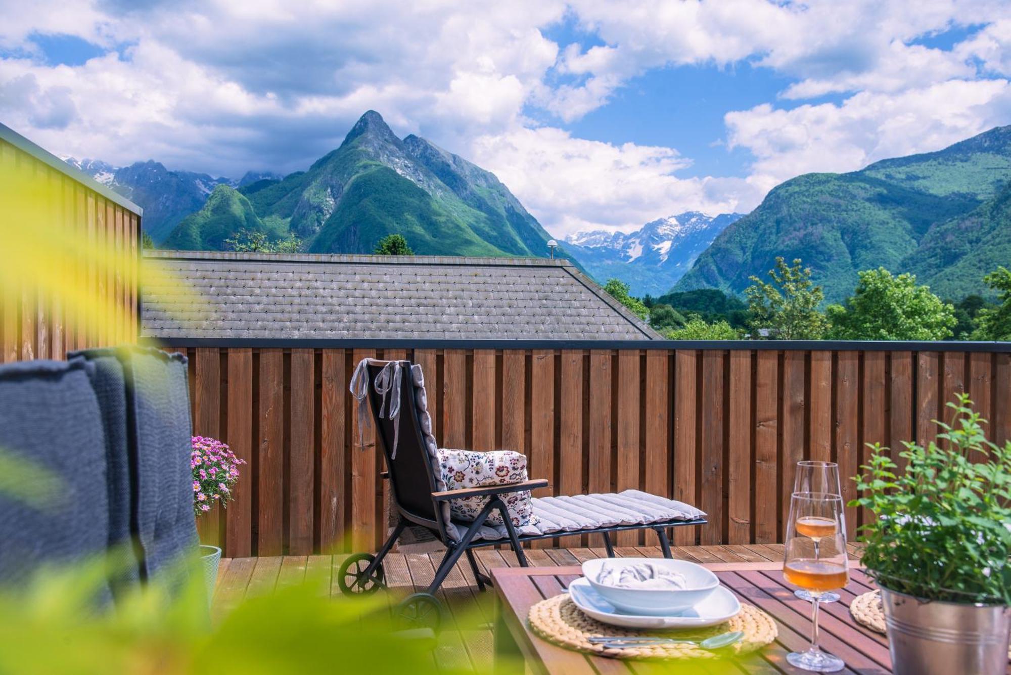 Apartma Zeleni Biser Bovec Bagian luar foto